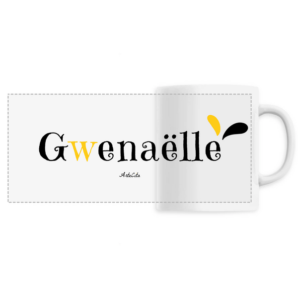 Mug - Gwenaëlle - 6 Coloris - Cadeau Original - Cadeau Personnalisable - Cadeaux-Positifs.com -Unique-Blanc-