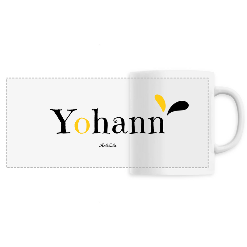 Cadeau anniversaire : Mug - Yohann - 6 Coloris - Cadeau Original - Cadeau Personnalisable - Cadeaux-Positifs.com -Unique-Blanc-