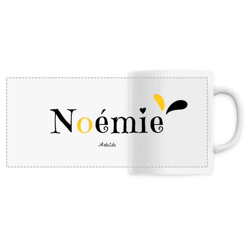 Cadeau anniversaire : Mug - Noémie - 6 Coloris - Cadeau Original - Cadeau Personnalisable - Cadeaux-Positifs.com -Unique-Blanc-