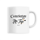 Mug - Concierge au Top - 6 Coloris - Cadeau Original - Cadeau Personnalisable - Cadeaux-Positifs.com -Unique-Blanc-