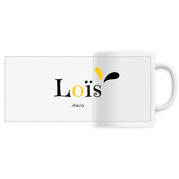 Mug - Loïs - 6 Coloris - Cadeau Original - Cadeau Personnalisable - Cadeaux-Positifs.com -Unique-Blanc-