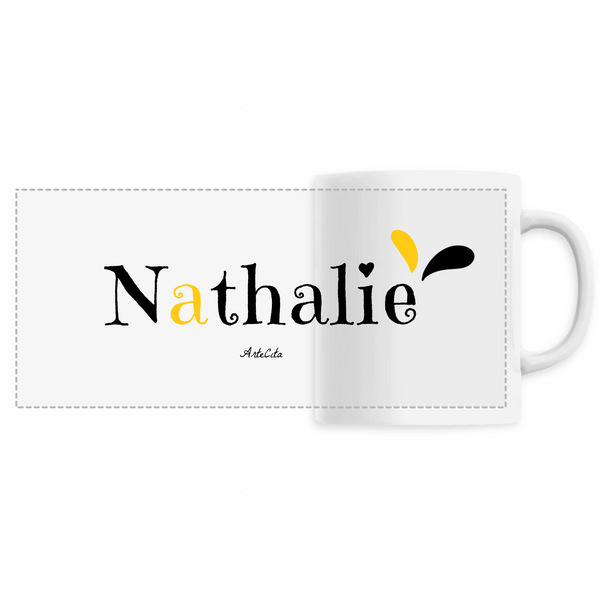Mug - Nathalie - 6 Coloris - Cadeau Original - Cadeau Personnalisable - Cadeaux-Positifs.com -Unique-Blanc-