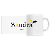 Mug - Sandra - 6 Coloris - Cadeau Original - Cadeau Personnalisable - Cadeaux-Positifs.com -Unique-Blanc-