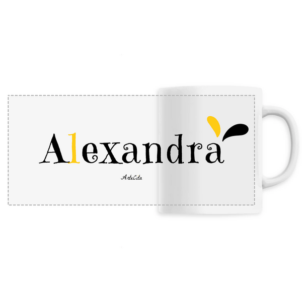 Mug - Alexandra - 6 Coloris - Cadeau Original - Cadeau Personnalisable - Cadeaux-Positifs.com -Unique-Blanc-