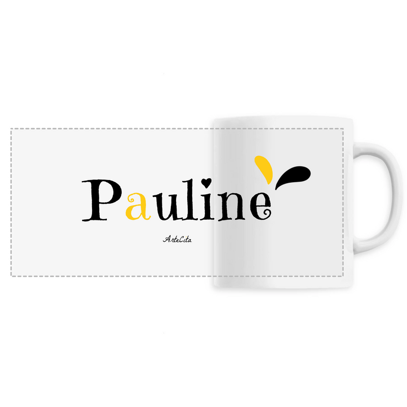 Cadeau anniversaire : Mug - Pauline - 6 Coloris - Cadeau Original - Cadeau Personnalisable - Cadeaux-Positifs.com -Unique-Blanc-
