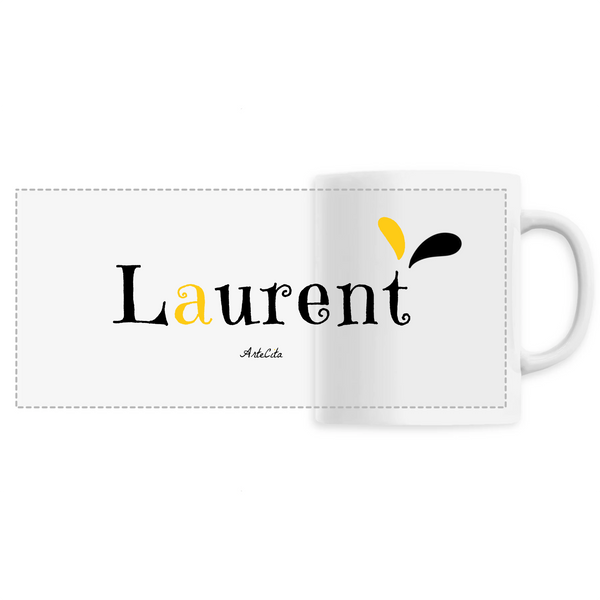 Mug - Laurent - 6 Coloris - Cadeau Original - Cadeau Personnalisable - Cadeaux-Positifs.com -Unique-Blanc-
