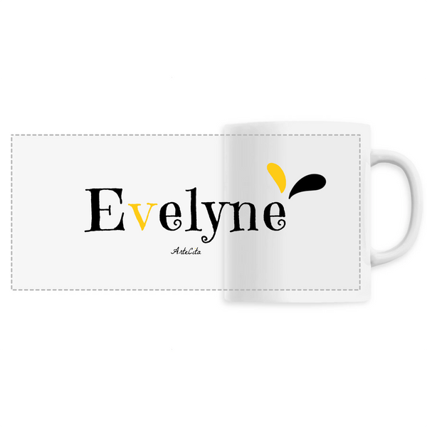 Mug - Evelyne - 6 Coloris - Cadeau Original - Cadeau Personnalisable - Cadeaux-Positifs.com -Unique-Blanc-