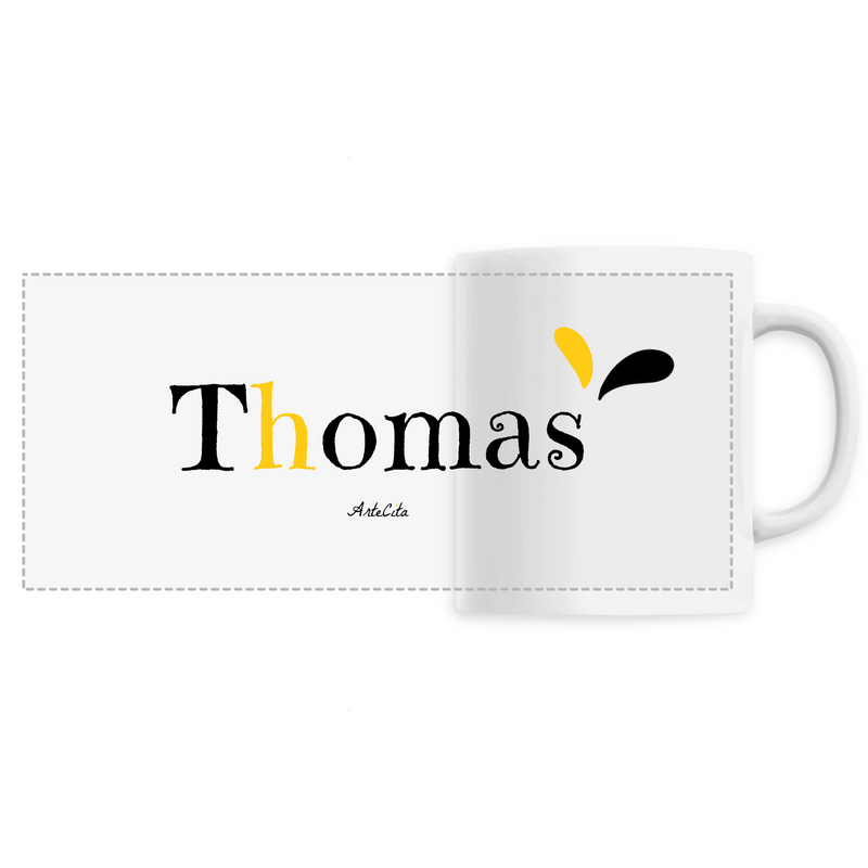 Cadeau anniversaire : Mug - Thomas - 6 Coloris - Cadeau Original - Cadeau Personnalisable - Cadeaux-Positifs.com -Unique-Blanc-