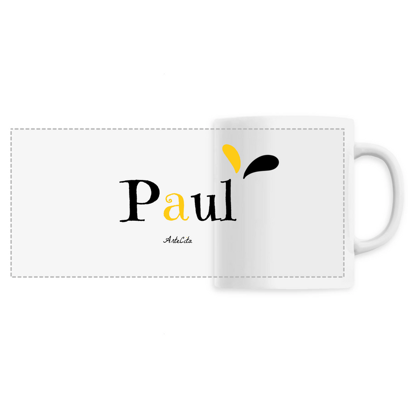 Cadeau anniversaire : Mug - Paul - 6 Coloris - Cadeau Original - Cadeau Personnalisable - Cadeaux-Positifs.com -Unique-Blanc-