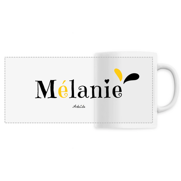 Mug - Mélanie - 6 Coloris - Cadeau Original - Cadeau Personnalisable - Cadeaux-Positifs.com -Unique-Blanc-