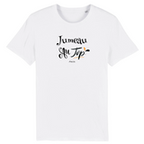 T-Shirt - Jumeau au Top - Coton Bio - Cadeau Original - Cadeau Personnalisable - Cadeaux-Positifs.com -XS-Blanc-