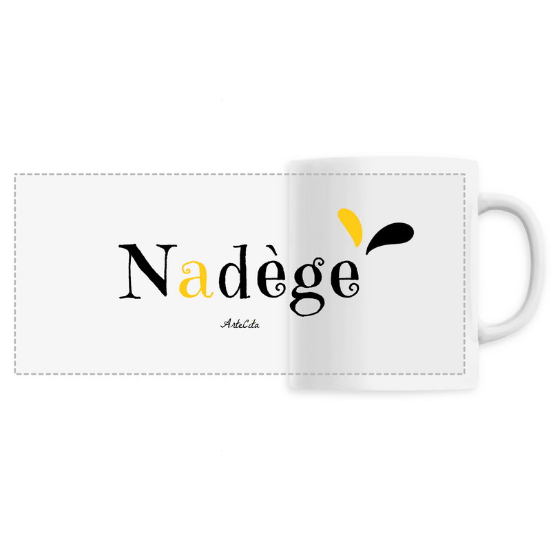 Cadeau anniversaire : Mug - Nadège - 6 Coloris - Cadeau Original - Cadeau Personnalisable - Cadeaux-Positifs.com -Unique-Blanc-