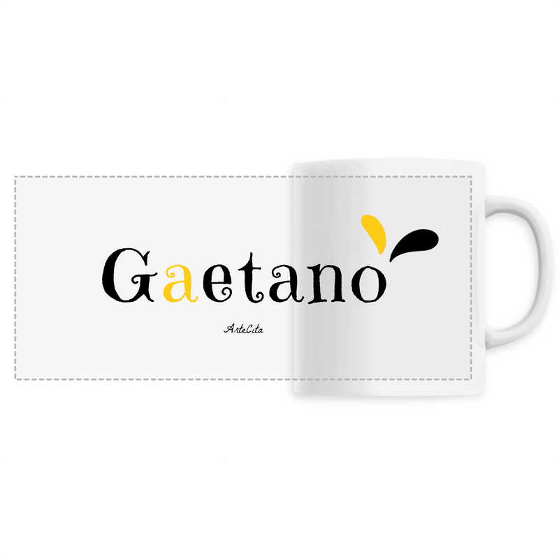 Cadeau anniversaire : Mug - Gaetano - 6 Coloris - Cadeau Original - Cadeau Personnalisable - Cadeaux-Positifs.com -Unique-Blanc-