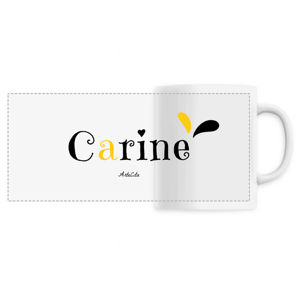 Mug - Carine - 6 Coloris - Cadeau Original - Cadeau Personnalisable - Cadeaux-Positifs.com -Unique-Blanc-