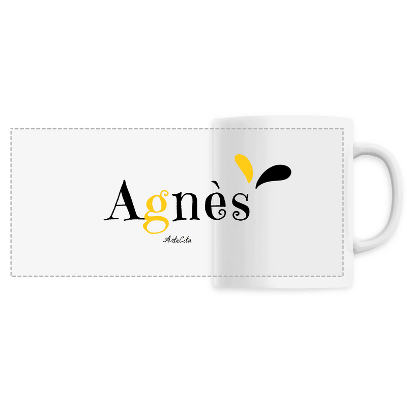 Cadeau anniversaire : Mug - Agnès - 6 Coloris - Cadeau Original - Cadeau Personnalisable - Cadeaux-Positifs.com -Unique-Blanc-