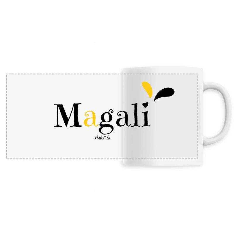 Cadeau anniversaire : Mug - Magali - 6 Coloris - Cadeau Original - Cadeau Personnalisable - Cadeaux-Positifs.com -Unique-Blanc-