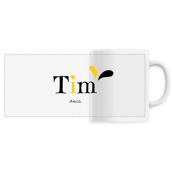 Mug - Tim - 6 Coloris - Cadeau Original - Cadeau Personnalisable - Cadeaux-Positifs.com -Unique-Blanc-