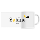 Mug - Sabine - 6 Coloris - Cadeau Original - Cadeau Personnalisable - Cadeaux-Positifs.com -Unique-Blanc-