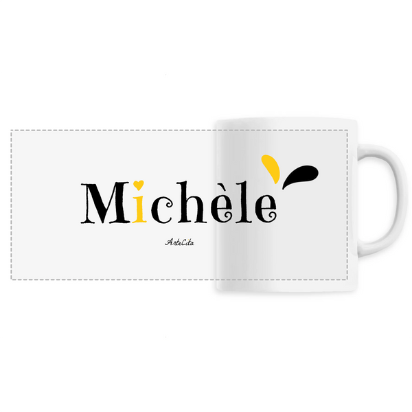 Mug - Michèle - 6 Coloris - Cadeau Original - Cadeau Personnalisable - Cadeaux-Positifs.com -Unique-Blanc-