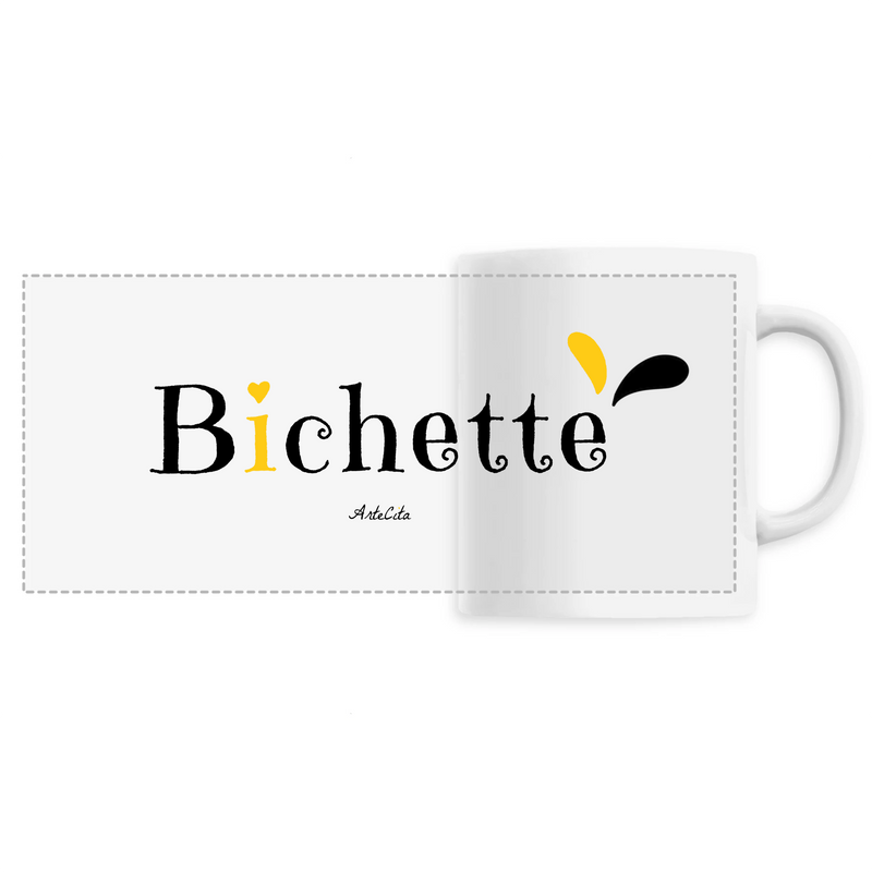 Cadeau anniversaire : Mug - Bichette - 6 Coloris - Cadeau Original - Cadeau Personnalisable - Cadeaux-Positifs.com -Unique-Blanc-