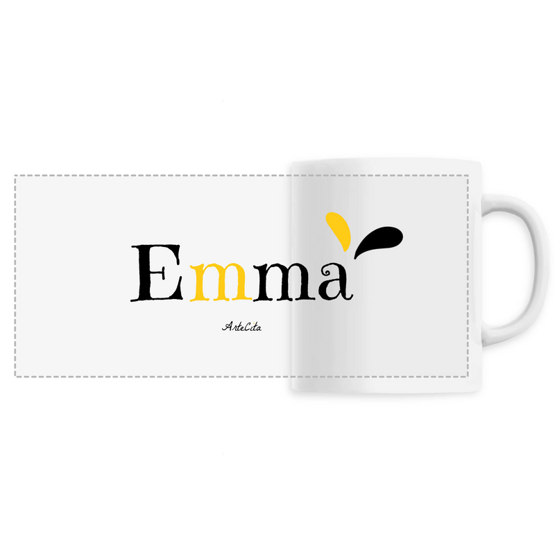 Cadeau anniversaire : Mug - Emma - 6 Coloris - Cadeau Original - Cadeau Personnalisable - Cadeaux-Positifs.com -Unique-Blanc-