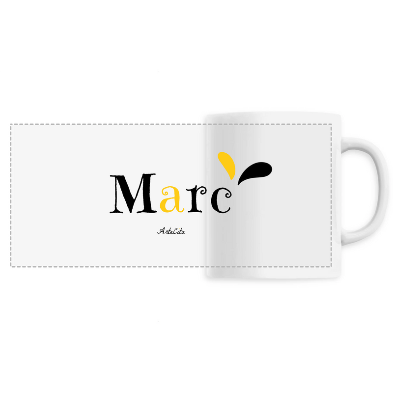 Cadeau anniversaire : Mug - Marc - 6 Coloris - Cadeau Original - Cadeau Personnalisable - Cadeaux-Positifs.com -Unique-Blanc-