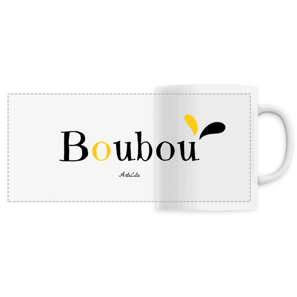 Mug - Boubou - 6 Coloris - Cadeau Original - Cadeau Personnalisable - Cadeaux-Positifs.com -Unique-Blanc-