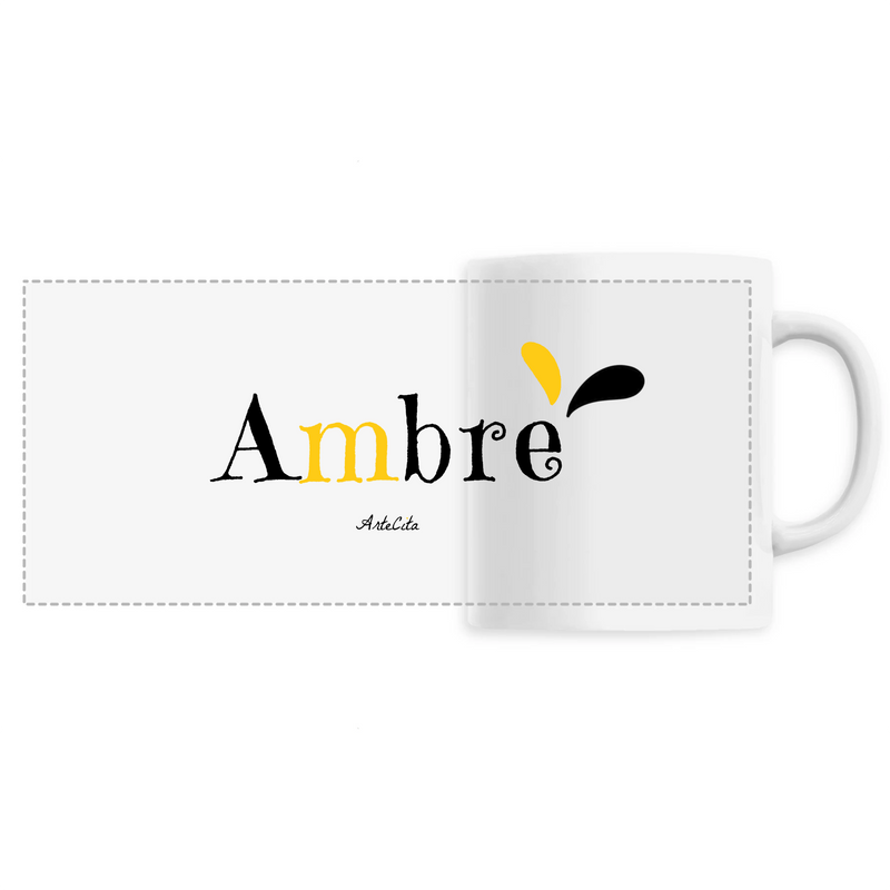 Cadeau anniversaire : Mug - Ambre - 6 Coloris - Cadeau Original - Cadeau Personnalisable - Cadeaux-Positifs.com -Unique-Blanc-