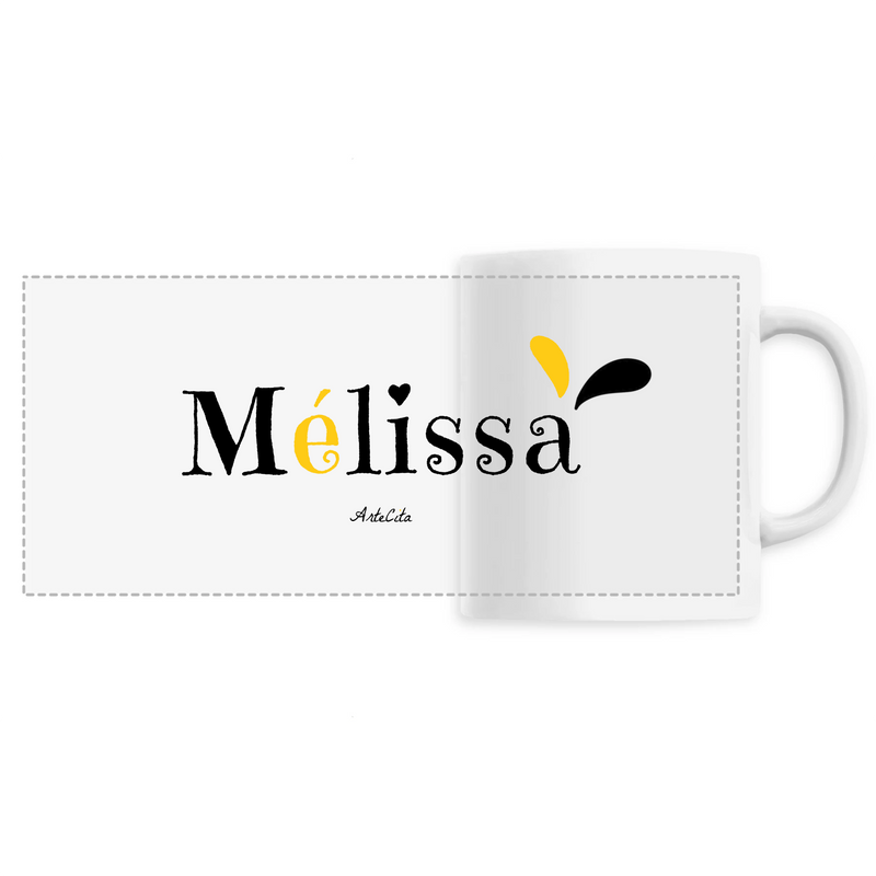 Cadeau anniversaire : Mug - Mélissa - 6 Coloris - Cadeau Original - Cadeau Personnalisable - Cadeaux-Positifs.com -Unique-Blanc-