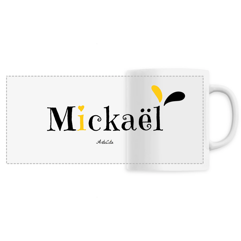 Cadeau anniversaire : Mug - Mickaël - 6 Coloris - Cadeau Original - Cadeau Personnalisable - Cadeaux-Positifs.com -Unique-Blanc-