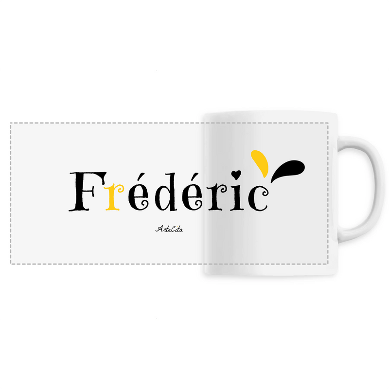 Cadeau anniversaire : Mug - Frédéric - 6 Coloris - Cadeau Original - Cadeau Personnalisable - Cadeaux-Positifs.com -Unique-Blanc-