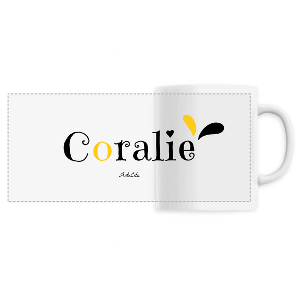 Mug - Coralie - 6 Coloris - Cadeau Original - Cadeau Personnalisable - Cadeaux-Positifs.com -Unique-Blanc-