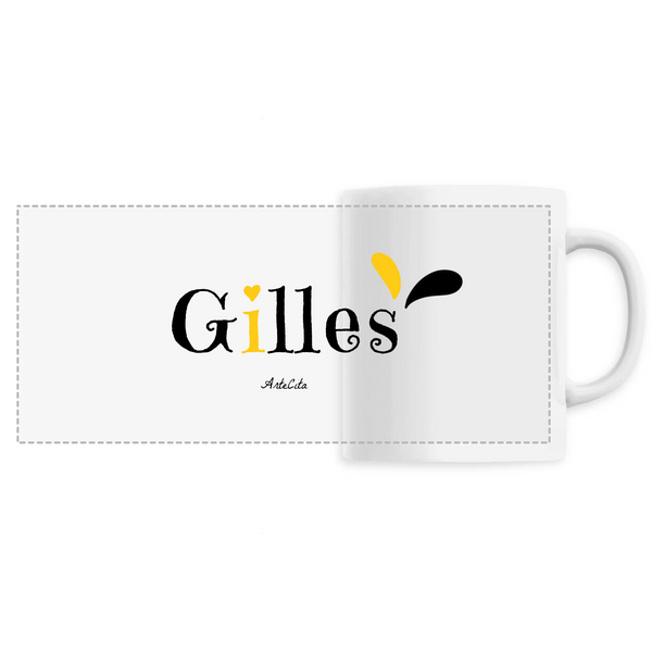 Mug - Gilles - 6 Coloris - Cadeau Original - Cadeau Personnalisable - Cadeaux-Positifs.com -Unique-Blanc-