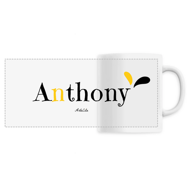 Mug - Anthony - 6 Coloris - Cadeau Original - Cadeau Personnalisable - Cadeaux-Positifs.com -Unique-Blanc-