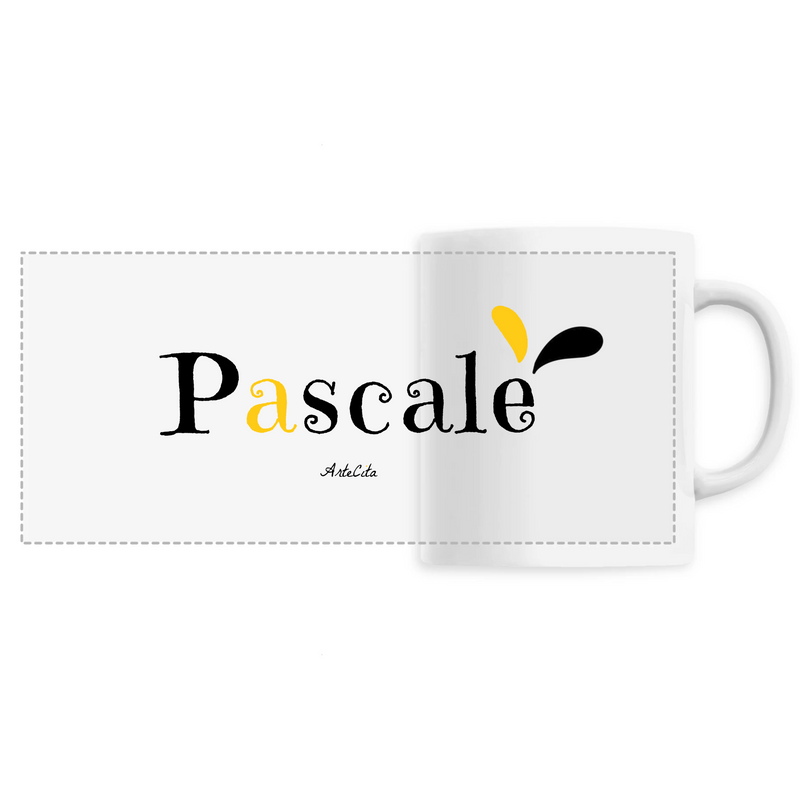 Cadeau anniversaire : Mug - Pascale - 6 Coloris - Cadeau Original - Cadeau Personnalisable - Cadeaux-Positifs.com -Unique-Blanc-