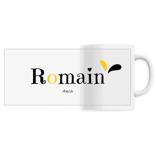 Mug - Romain - 6 Coloris - Cadeau Original - Cadeau Personnalisable - Cadeaux-Positifs.com -Unique-Blanc-