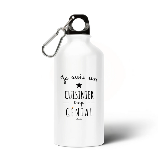 Gourde - Un Cuisinier trop Génial - Sans BPA - Cadeau Original - Cadeau Personnalisable - Cadeaux-Positifs.com -Unique-Blanc-