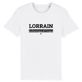 T-Shirt - Lorrain - Coton Bio - 7 Coloris - Cadeau Original - Cadeau Personnalisable - Cadeaux-Positifs.com -XS-Blanc-