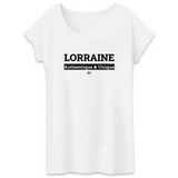 T-Shirt - Lorraine - Coton Bio - 3 Coloris - Cadeau Original - Cadeau Personnalisable - Cadeaux-Positifs.com -XS-Blanc-