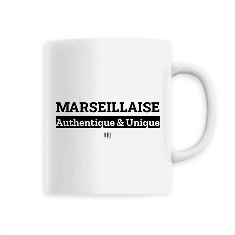 Cadeau anniversaire : Mug - Marseillaise - 6 Coloris - Cadeau Original - Cadeau Personnalisable - Cadeaux-Positifs.com -Unique-Blanc-