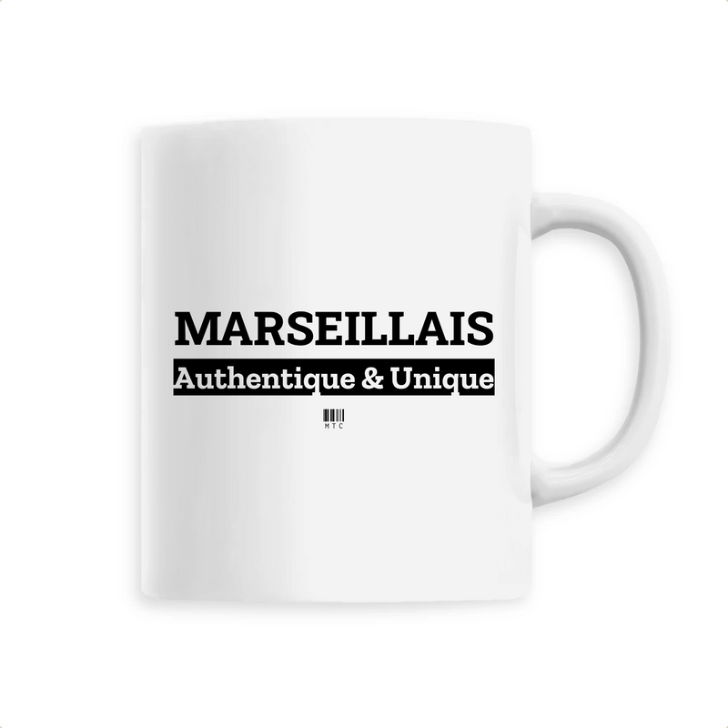 Cadeau anniversaire : Mug - Marseillais - 6 Coloris - Cadeau Original - Cadeau Personnalisable - Cadeaux-Positifs.com -Unique-Blanc-