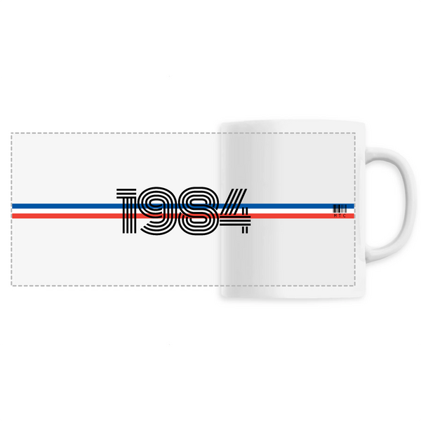 Mug - Année 1984 - 6 Coloris - Cadeau Original - Cadeau Personnalisable - Cadeaux-Positifs.com -Unique-Blanc-