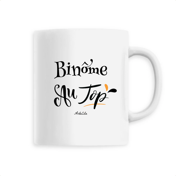 Mug - Binôme au Top - 6 Coloris - Cadeau Original - Cadeau Personnalisable - Cadeaux-Positifs.com -Unique-Blanc-