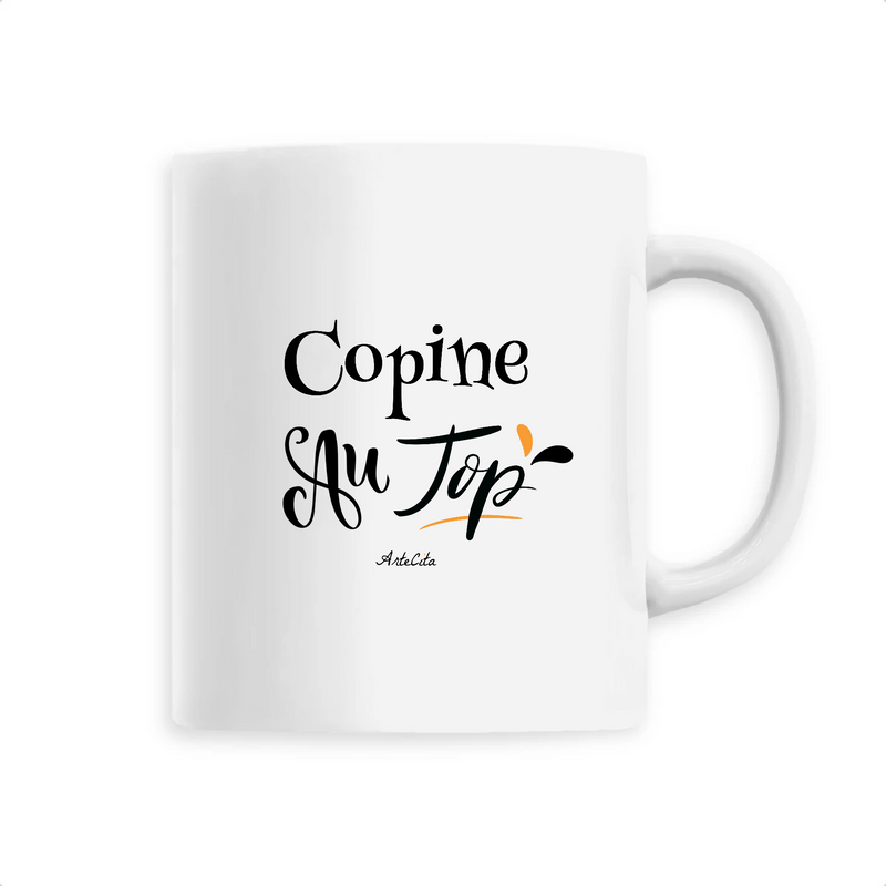 Cadeau anniversaire : Mug - Copine au Top - 6 Coloris - Cadeau Original - Cadeau Personnalisable - Cadeaux-Positifs.com -Unique-Blanc-