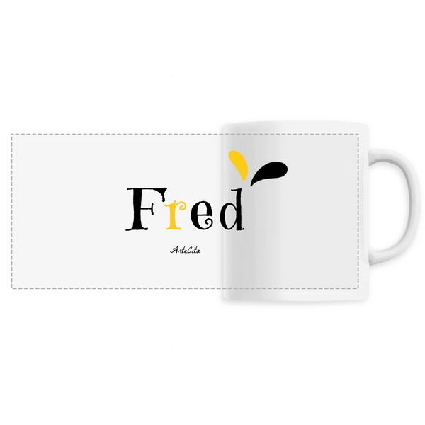 Mug - Fred - 6 Coloris - Cadeau Original - Cadeau Personnalisable - Cadeaux-Positifs.com -Unique-Blanc-