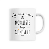 Mug - Une Modéliste trop Géniale - 6 Coloris - Cadeau Original - Cadeau Personnalisable - Cadeaux-Positifs.com -Unique-Blanc-