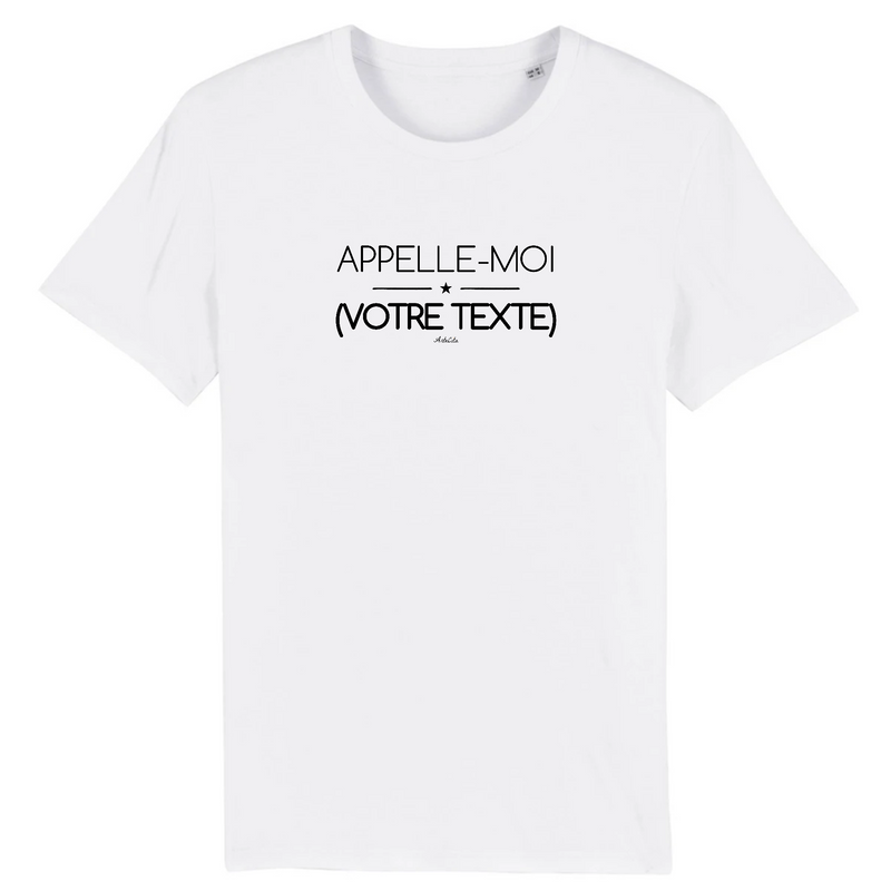 Cadeau anniversaire : T-shirt Premium à Personnaliser - Appelle-Moi XXX - 11 Coloris - Cadeau Personnalisable - Cadeau Personnalisable - Cadeaux-Positifs.com -XS-Blanc-