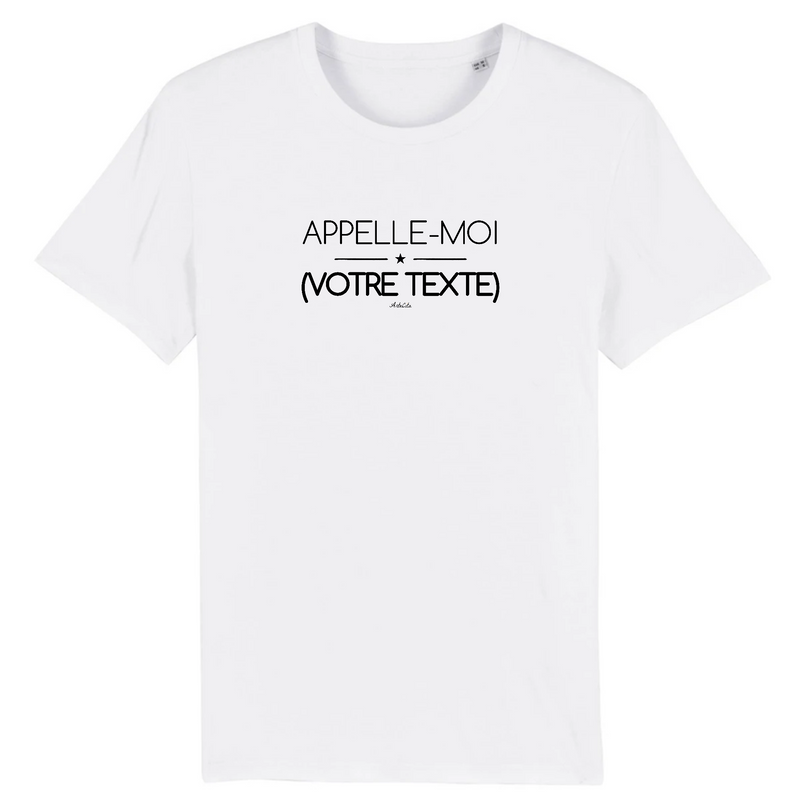 Cadeau anniversaire : T-shirt Premium à Personnaliser - Appelle-Moi XXX - 12 Coloris - Cadeau Personnalisable - Cadeau Personnalisable - Cadeaux-Positifs.com -XS-Blanc-