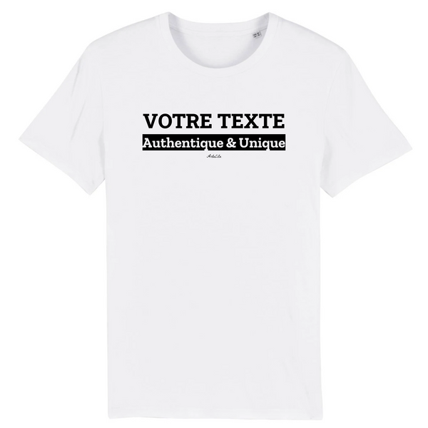 T-shirt Premium à Personnaliser - XXX Authentique & Unique - 12 Coloris - Cadeau Personnalisable - Cadeau Personnalisable - Cadeaux-Positifs.com -XS-Blanc-