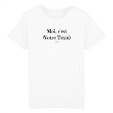 T-Shirt Premium Enfant à Personnaliser - Moi c'est XXX - 5 Coloris - Cadeau Personnalisable - Cadeau Personnalisable - Cadeaux-Positifs.com -3-4 ans-Blanc-